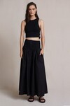 SELENE MIDI SKIRT (BLACK)