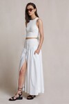 SELENE MIDI SKIRT (IVORY)