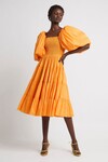 CHERISHED MIDI DRESS (MARIGOLD)