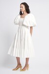 CHERISHED MIDI DRESS (IVORY)