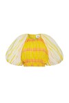 WILDERNESS CROPPED TOP (YELLOW CHECK)