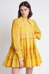 WILDERNESS SMOCK DRESS (YELLOW CHECK)