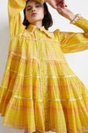 WILDERNESS SMOCK DRESS (YELLOW CHECK)