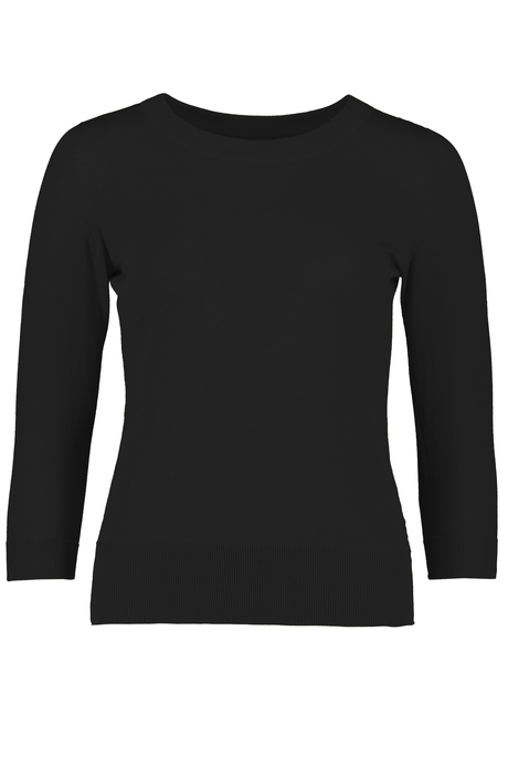 COTTON CREW SWEATER (BLACK)