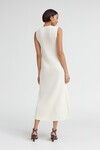 THE SLEEVELESS CLEO DRESS (CREAM)