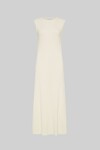 THE SLEEVELESS CLEO DRESS (CREAM)