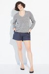 LINEN V JUMPER (TWIST)