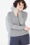 LINEN V JUMPER (TWIST)