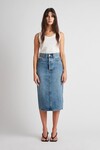 PENELOPE DENIM SKIRT (WORN WASH)