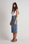 PENELOPE DENIM SKIRT (WORN WASH)