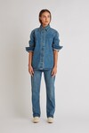 HELENA DENIM SHIRT (WORN WASH)
