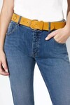 ADELE LEATHER BELT (MANGUE)