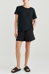 CUBA LINEN TEE (BLACK)