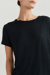 CUBA LINEN TEE (BLACK)