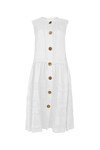 HEAR ME RAW DRESS (WHITE)