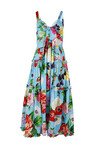 TWIST AND SHAKE DRESS (AQUA FLORAL)