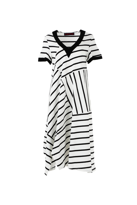 IN THE SPRING OF IT DRESS (STRIPE)