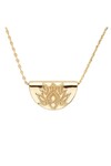 LOTUS SHORT NECKLACE (18K GOLD VERMEIL)