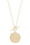 A THOUSAND PETALS FOB NECKLACE (18K GOLD VERMEIL)