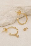 DIVINE GRACE HOOP EARRINGS (18K GOLD VERMEIL)