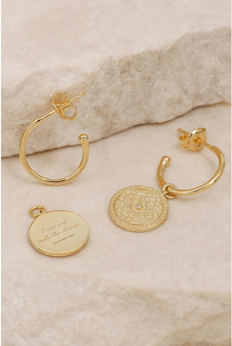 A THOUSAND PETALS HOOP EARRINGS (18K GOLD VERMEIL)