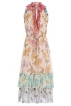 TEMPO FRILLED MIDI DRESS (SPLICED MULTI)
