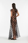 MARGOT LOW BACK GOWN (BLACK POLKA DOT)