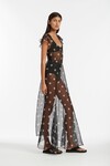 MARGOT LOW BACK GOWN (BLACK POLKA DOT)