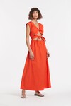 ANJA TIE MIDI DRESS (MANDARIN DRESS)