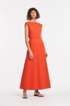 ANJA TIE MIDI DRESS (MANDARIN DRESS)