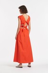 ANJA TIE MIDI DRESS (MANDARIN DRESS)