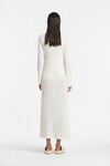 BASILE V NECK DRESS (IVORY)