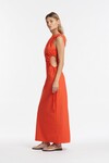 ANJA CUT OUT DRESS (MANDARIN RED)