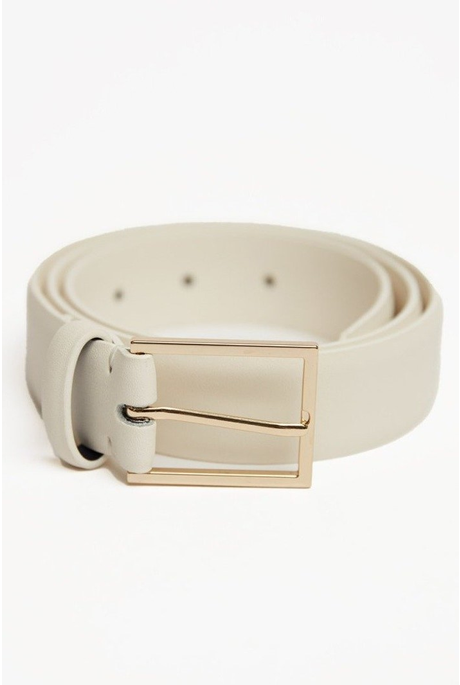 ELLIOT LEATHER BELT (OYSTER)