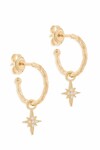 STARLIGHT HOOP EARRINGS (18K GOLD VERMEIL)