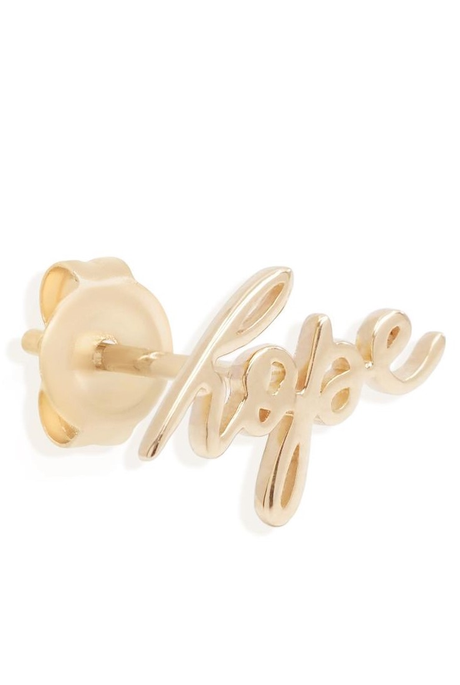 A WHISPER OF HOPE SINGLE EARRING (14K SOLID GOLD)