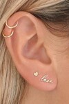 SWEETHEART SINGLE EARRING (14K SOLID GOLD)