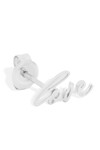 ALL YOU NEED SINGLE EARRING (14K WHITE GOLD)