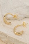 EMBRACE THE LIGHT SMALL HOOP EARRINGS (18K GOLD VERMEIL)