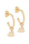 BLOOMING UNDER THE SAME SUN HOOP EARRINGS (18K GOLD VERMEIL)