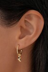 BATHED IN YOUR LIGHT HOOP EARRINGS (18K GOLD VERMEIL)