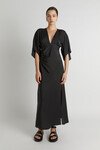 SOLA SPLIT DRESS (CHARCOAL)