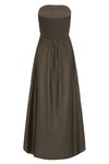 ULLA SHIRRED DRESS (MILITARY GREEN)