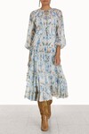 RHYTHM LANTERN DRAWN GOWN (CORNFLOWER NOUVEAU)