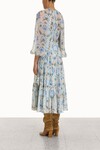 RHYTHM LANTERN DRAWN GOWN (CORNFLOWER NOUVEAU)