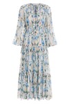 RHYTHM LANTERN DRAWN GOWN (CORNFLOWER NOUVEAU)