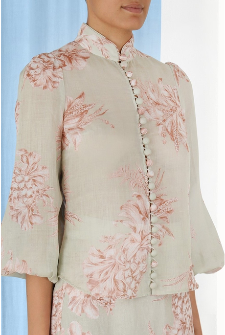 RAGLAN BLOUSE (SAGE BLUSH)