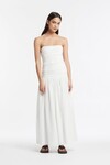 XANTHE STRAPLESS DRESS (IVORY)