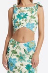 ALEXANDRE KNOT CROP (MARGEURITE PRINT)