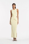 KELVIN DRAPED DRESS (LEMON)